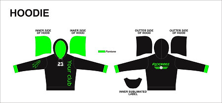 FLOORBEE Hood Sweatshirt Sublimačná mikina