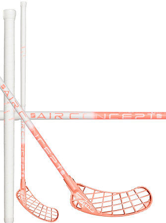 Zone floorball MONSTR AIR SL Curve 1.0° 27 white/light coral Florbalová hokejka