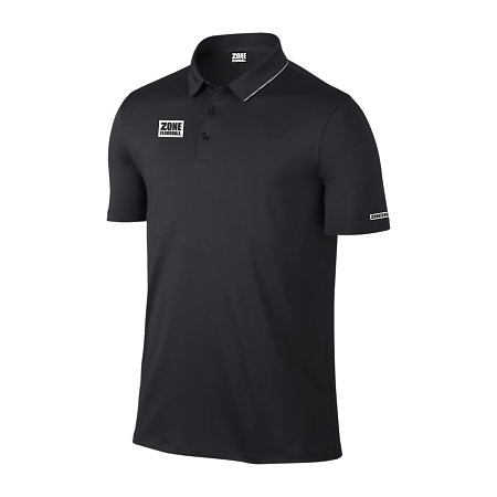 Zone floorball HANDSOME unisex black Tričko s límečkem