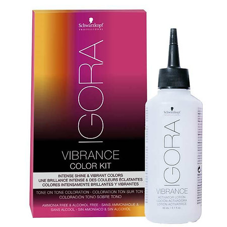 Schwarzkopf Professional Igora Vibrance Color Kit barvící sada - vyvíječ a rukavice