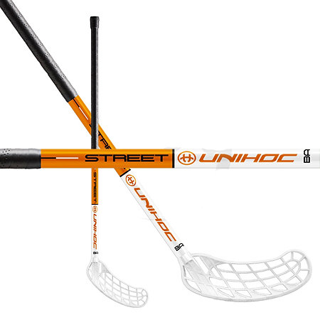 Unihoc Basic STREET 35 white/orange Florbalová hokejka