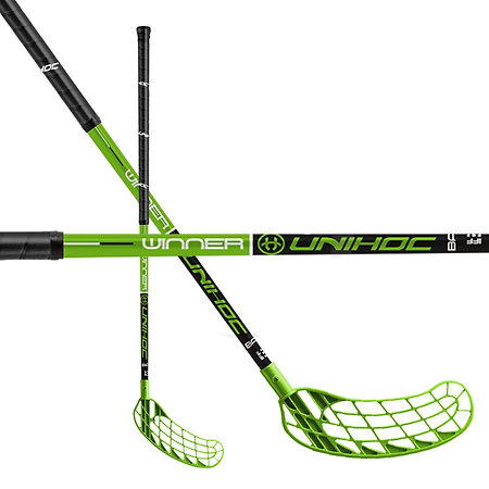 Unihoc Basic WINNER 35 black/green Florbalová hokejka