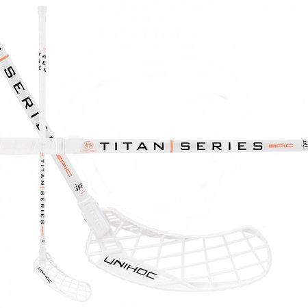 Unihoc EPIC TITAN Top Light II 24 white Floorball Schläger