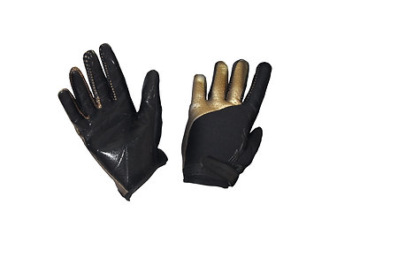 Fat Pipe GK-GLOVES WITH SILICONE PALM BLACK/GOLD Torwarthandschuhe