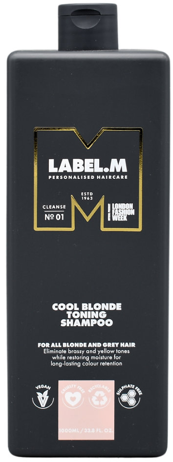 label.m Cool Blonde Toning Shampoo 1 l