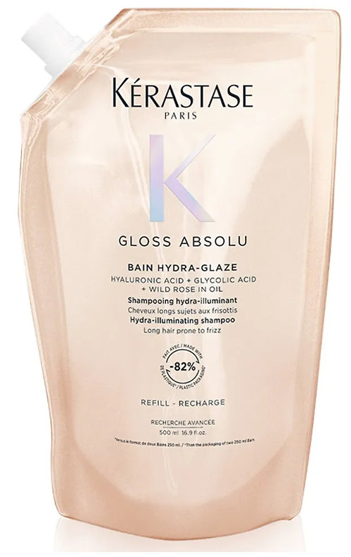 Kérastase Gloss Absolu Bain Hydra Glaze Shampoo 500 ml, náhradná náplň