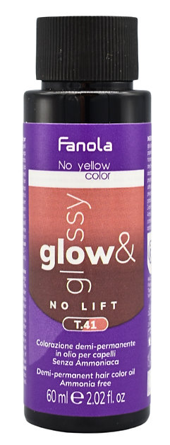 Fanola No Yellow Color Glow & Glossy Toner 60 ml, T.41