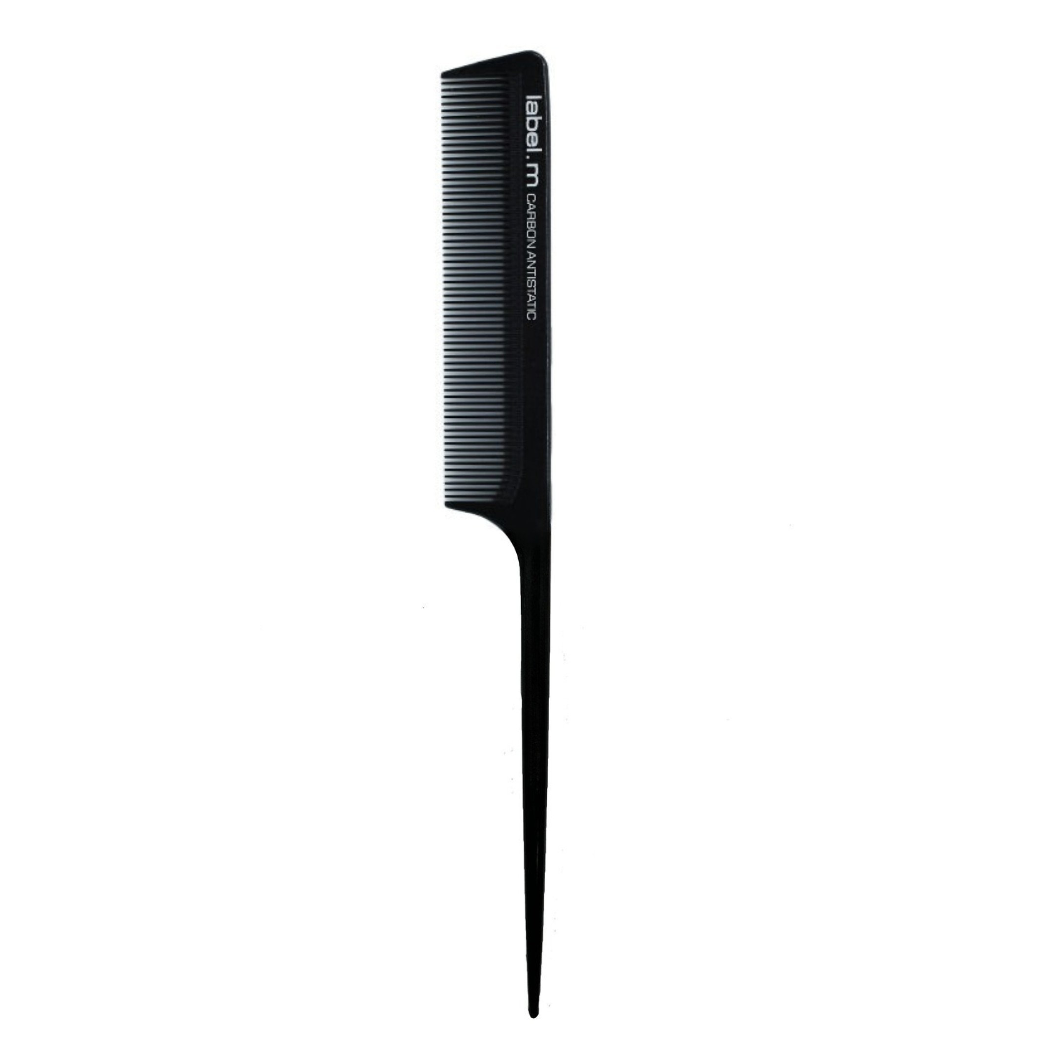 label.m Small Cutting Tail Comb Anti Static Čierná