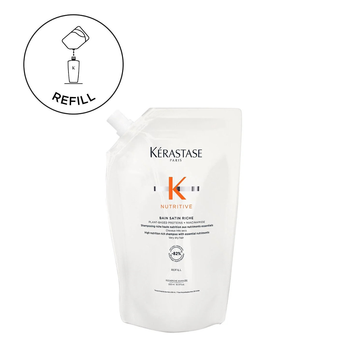Kérastase Nutritive Bain Satin Riche 500 ml, náhradná náplň