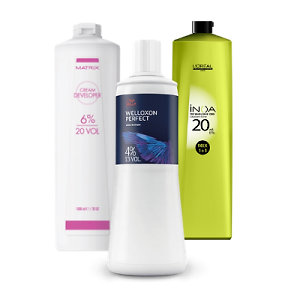 Oxidační krémy a vyvíječe pro barvy, zesvětlovače a melíry
