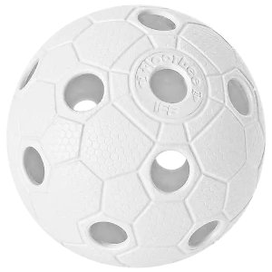 White floorball balls